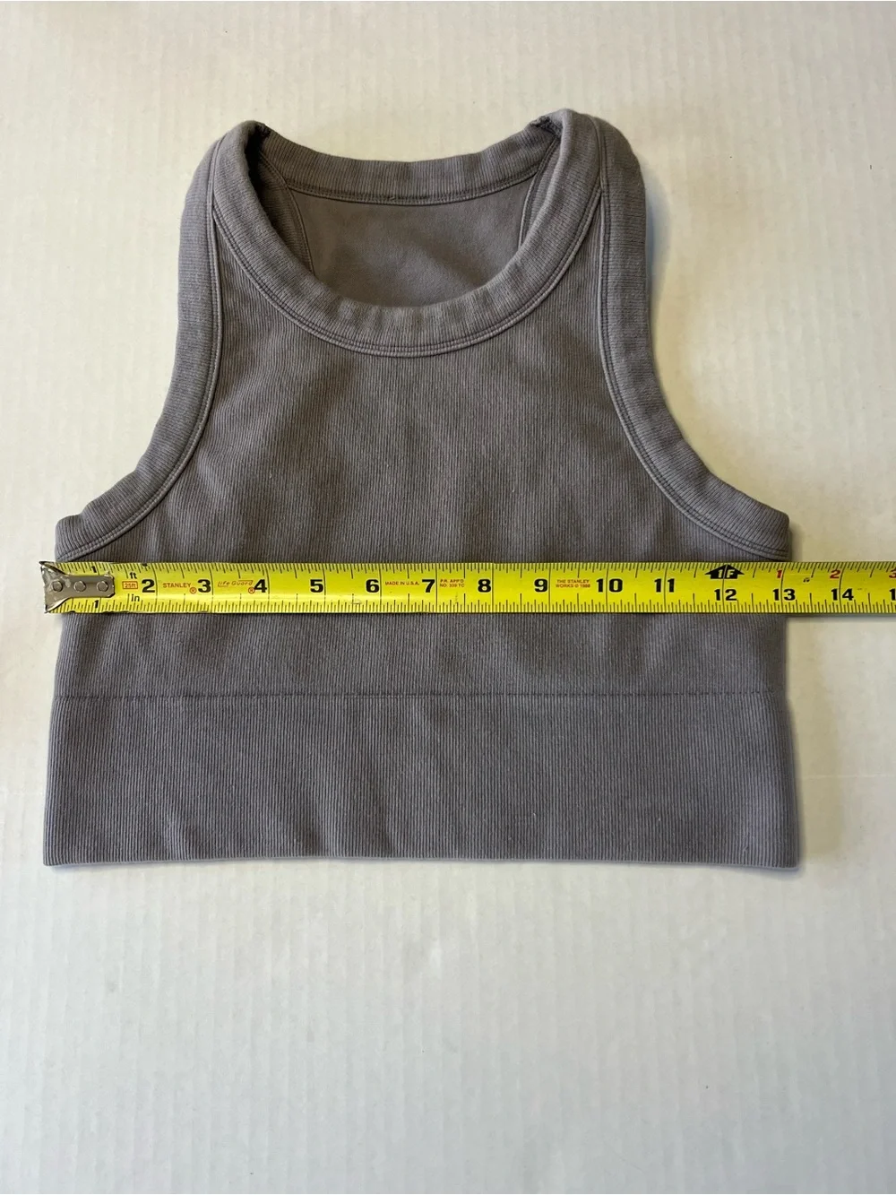 Alo Yoga Seamless Delight High Neck Workout Top Gray Size M